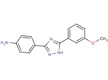 4-[5-(3-methoxyphenyl)-1H-1,2,4-triazol-3-yl]aniline