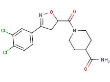 1-{[3-(3,4-dichlorophenyl)-4,5-dihydro-5-isoxazolyl]carbonyl}-4-piperidinecarboxamide