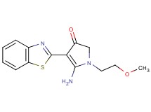 5-amino-4-(1,3-benzothiazol-2-yl)-1-(2-methoxyethyl)-1,2-dihydro-3H-pyrrol-3-one