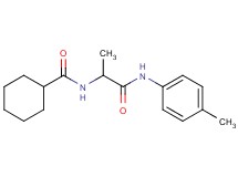 N-{1-methyl-2-[(4-methylphenyl)amino]-2-oxoethyl}cyclohexanecarboxamide