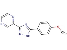 2-[5-(4-methoxyphenyl)-1H-1,2,4-triazol-3-yl]pyrazine