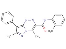4,7-dimethyl-N-(2-methylphenyl)-8-phenylpyrazolo[5,1-c][1,2,4]triazine-3-carboxamide