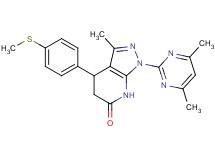 1-(4,6-dimethyl-2-pyrimidinyl)-3-methyl-4-[4-(methylthio)phenyl]-1,4,5,7-tetrahydro-6H-pyrazolo[3,4-b]pyridin-6-one