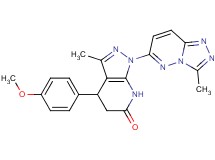 4-(4-methoxyphenyl)-3-methyl-1-(3-methyl[1,2,4]triazolo[4,3-b]pyridazin-6-yl)-1,4,5,7-tetrahydro-6H-pyrazolo[3,4-b]pyridin-6-one