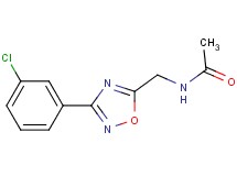 N-{[3-(3-chlorophenyl)-1,2,4-oxadiazol-5-yl]methyl}acetamide