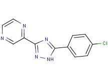 2-[5-(4-chlorophenyl)-1H-1,2,4-triazol-3-yl]pyrazine