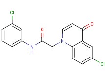 2-(6-chloro-4-oxo-1(4H)-quinolinyl)-N-(3-chlorophenyl)acetamide