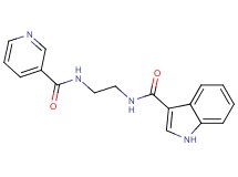 N-{2-[(3-pyridinylcarbonyl)amino]ethyl}-1H-indole-3-carboxamide