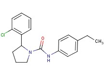 2-(2-chlorophenyl)-N-(4-ethylphenyl)-1-pyrrolidinecarboxamide