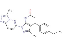 4-(4-ethylphenyl)-3-methyl-1-(3-methyl[1,2,4]triazolo[4,3-b]pyridazin-6-yl)-1,4,5,7-tetrahydro-6H-pyrazolo[3,4-b]pyridin-6-one