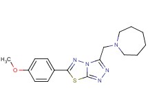 3-(1-azepanylmethyl)-6-(4-methoxyphenyl)[1,2,4]triazolo[3,4-b][1,3,4]thiadiazole