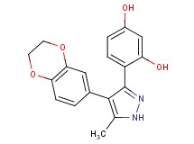4-[4-(2,3-dihydro-1,4-benzodioxin-6-yl)-5-methyl-1H-pyrazol-3-yl]-1,3-benzenediol