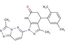 4-(2,5-dimethylphenyl)-3-methyl-1-(3-methyl[1,2,4]triazolo[4,3-b]pyridazin-6-yl)-1,4,5,7-tetrahydro-6H-pyrazolo[3,4-b]pyridin-6-one