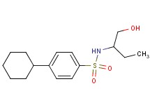 4-cyclohexyl-N-[1-(hydroxymethyl)propyl]benzenesulfonamide