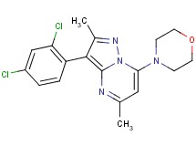 3-(2,4-dichlorophenyl)-2,5-dimethyl-7-(4-morpholinyl)pyrazolo[1,5-a]pyrimidine
