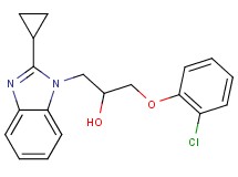 1-(2-chlorophenoxy)-3-(2-cyclopropyl-1H-benzimidazol-1-yl)-2-propanol