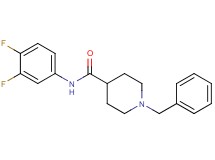 1-benzyl-N-(3,4-difluorophenyl)-4-piperidinecarboxamide