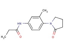 N-[3-methyl-4-(2-oxo-1-pyrrolidinyl)phenyl]propanamide
