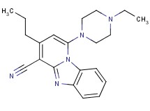1-(4-ethyl-1-piperazinyl)-3-propylpyrido[1,2-a]benzimidazole-4-carbonitrile