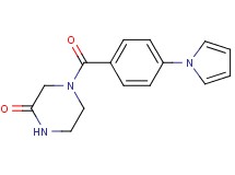 4-[4-(1H-pyrrol-1-yl)benzoyl]-2-piperazinone