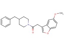 4-benzyl-1-[(5-methoxy-1-benzofuran-3-yl)acetyl]piperidine