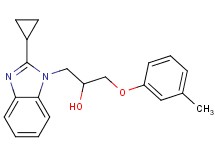 1-(2-cyclopropyl-1H-benzimidazol-1-yl)-3-(3-methylphenoxy)-2-propanol