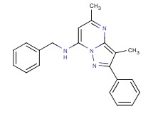 N-benzyl-3,5-dimethyl-2-phenylpyrazolo[1,5-a]pyrimidin-7-amine