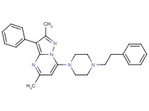 2,5-dimethyl-3-phenyl-7-[4-(2-phenylethyl)-1-piperazinyl]pyrazolo[1,5-a]pyrimidine