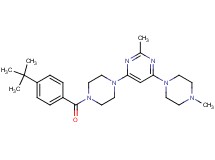 4-[4-(4-tert-butylbenzoyl)-1-piperazinyl]-2-methyl-6-(4-methyl-1-piperazinyl)pyrimidine