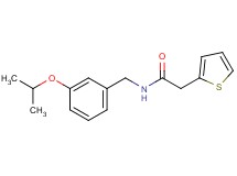 N-(3-isopropoxybenzyl)-2-(2-thienyl)acetamide