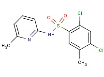 2,4-dichloro-5-methyl-N-(6-methyl-2-pyridinyl)benzenesulfonamide
