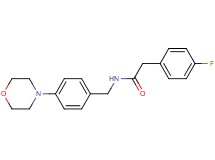 2-(4-fluorophenyl)-N-[4-(4-morpholinyl)benzyl]acetamide