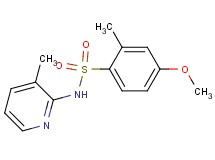 4-methoxy-2-methyl-N-(3-methyl-2-pyridinyl)benzenesulfonamide