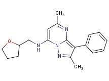 2,5-dimethyl-3-phenyl-N-(tetrahydro-2-furanylmethyl)pyrazolo[1,5-a]pyrimidin-7-amine