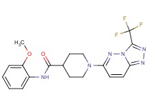N-(2-methoxyphenyl)-1-[3-(trifluoromethyl)[1,2,4]triazolo[4,3-b]pyridazin-6-yl]-4-piperidinecarboxamide