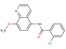 2-chloro-N-(8-methoxy-5-quinolinyl)benzamide
