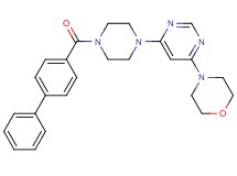 4-{6-[4-(4-biphenylylcarbonyl)-1-piperazinyl]-4-pyrimidinyl}morpholine