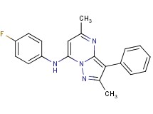 N-(4-fluorophenyl)-2,5-dimethyl-3-phenylpyrazolo[1,5-a]pyrimidin-7-amine