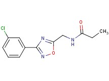 N-{[3-(3-chlorophenyl)-1,2,4-oxadiazol-5-yl]methyl}propanamide