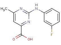 2-[(3-fluorophenyl)amino]-6-methyl-4-pyrimidinecarboxylic acid