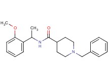 1-benzyl-N-[1-(2-methoxyphenyl)ethyl]-4-piperidinecarboxamide