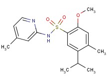 5-isopropyl-2-methoxy-4-methyl-N-(4-methyl-2-pyridinyl)benzenesulfonamide