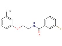 3-fluoro-N-[2-(3-methylphenoxy)ethyl]benzamide