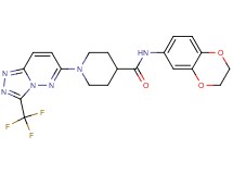 N-(2,3-dihydro-1,4-benzodioxin-6-yl)-1-[3-(trifluoromethyl)[1,2,4]triazolo[4,3-b]pyridazin-6-yl]-4-piperidinecarboxamide