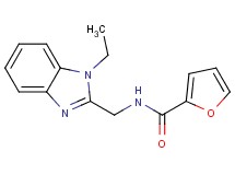 N-[(1-ethyl-1H-benzimidazol-2-yl)methyl]-2-furamide