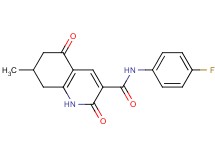N-(4-fluorophenyl)-7-methyl-2,5-dioxo-1,2,5,6,7,8-hexahydro-3-quinolinecarboxamide