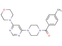 4-{6-[4-(4-methylbenzoyl)-1-piperazinyl]-4-pyrimidinyl}morpholine