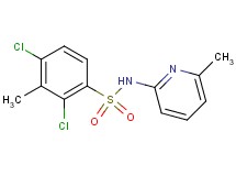 2,4-dichloro-3-methyl-N-(6-methyl-2-pyridinyl)benzenesulfonamide