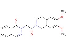 2-[2-(6,7-dimethoxy-3,4-dihydro-2(1H)-isoquinolinyl)-2-oxoethyl]-1(2H)-phthalazinone