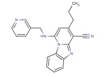 3-propyl-1-[(3-pyridinylmethyl)amino]pyrido[1,2-a]benzimidazole-4-carbonitrile
